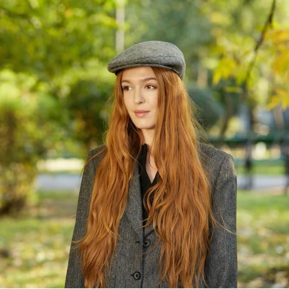 Donegal Tweed 🆕 Flat Cap, Handcrafted Unisex L7 3/8’’ Celtic Top Quality! - Picture 3 of 6